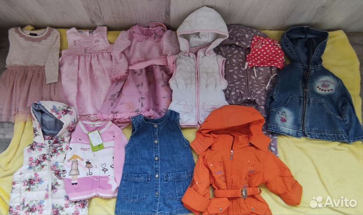 Пакет вещей на девочку 86-92(есть новые)
