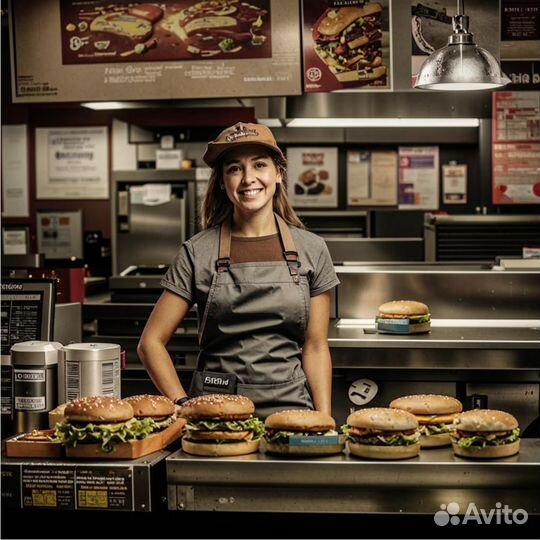 Кассир в фастфуд