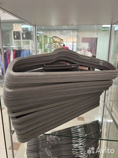 Вешалки плечики бархатные