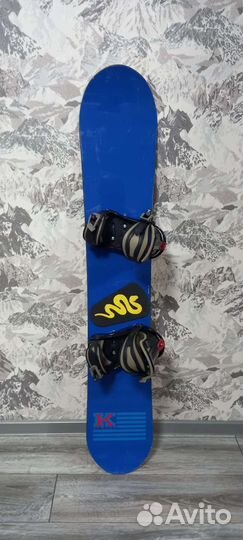 Сноуборд Kemper 140cm+крепления F2
