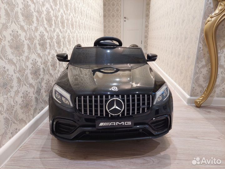 Детский электромобиль mercedes черный
