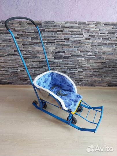 Детские санки с колесами Тимка 5