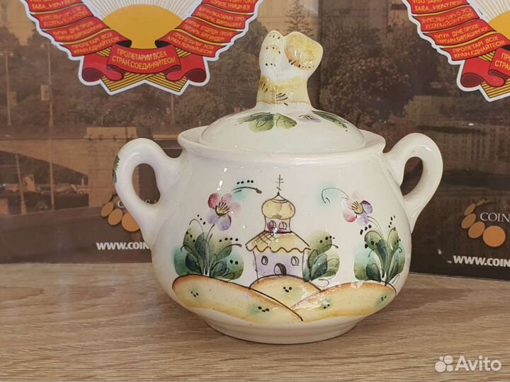 Сахарница нечастоя. Авторская роспись