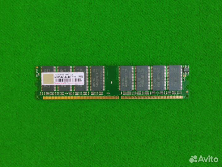 DDR1 1gb 400mhz 2rank CL3-3-3-8 Transcend