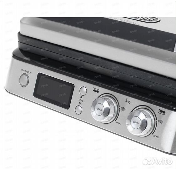 Электрический Гриль DeLonghi CGH 1030D серебристый