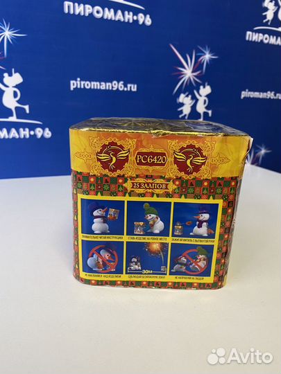 Салют фейерверк рс 6420 Юный Дед Морозовец