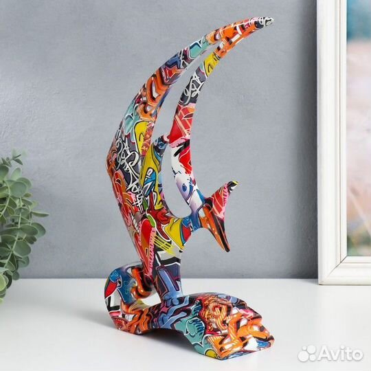 Сувенир полистоун 'Рыбка' граффити 7,5х25х33 см