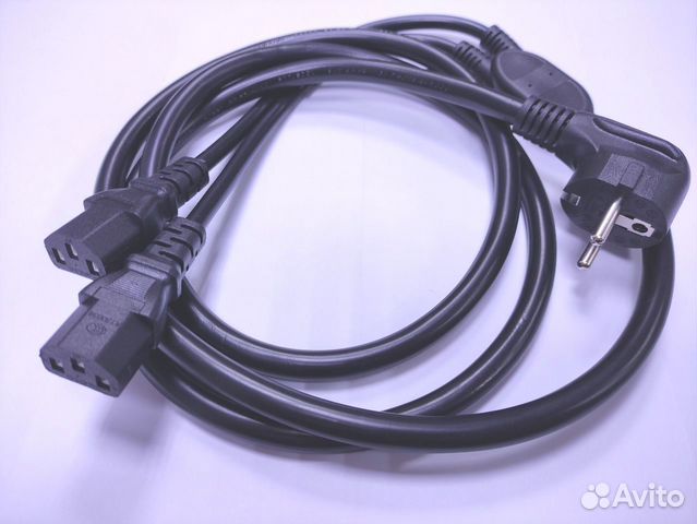Кабель питания асики IEC320 IEC C13 (двойной)