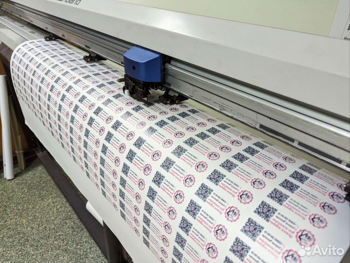 Печать этикеток/наклеек с контурной обрезкой