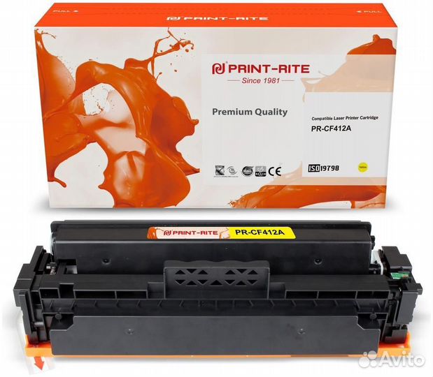 Картридж Print-Rite PR-CF412A 1458503