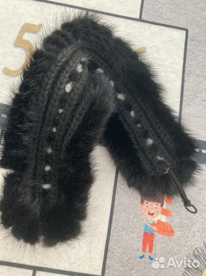 Повязка на голову норковая