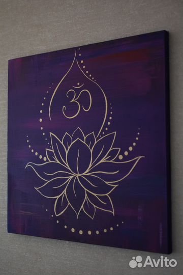 Картина Ом в цветке Лотоса