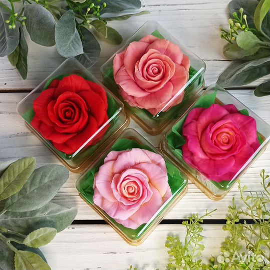 Мыло роза в колбе