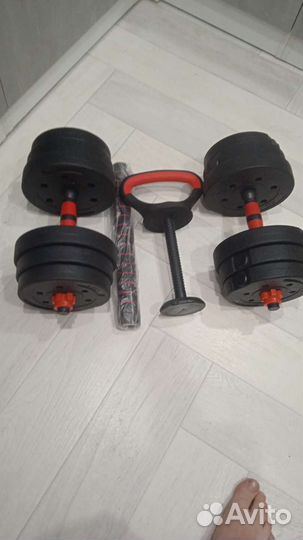 Новые разборные гантели по 10кг с двумяКонекторами