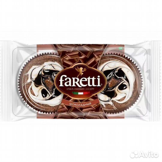 Пирожное faretti Флоренция Шоколадное 130 г