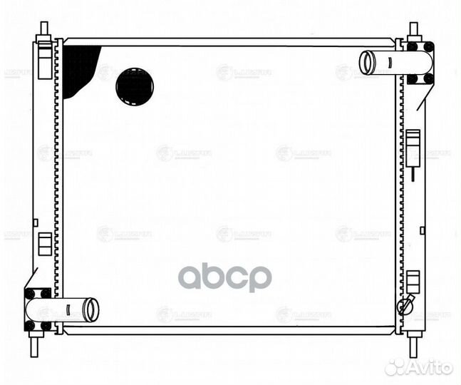 Радиатор основной luzar LRc14161 LRC14161 luzar