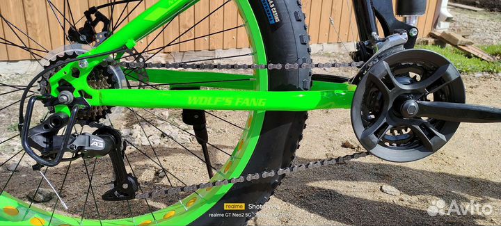 Фэтбайк 26 дюйма складной двухподвес