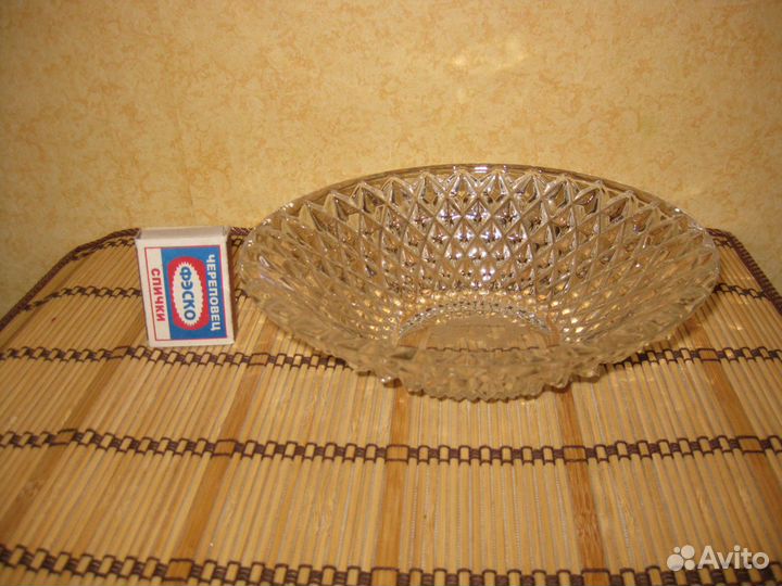 Селедочница салатник СССР хрусталь