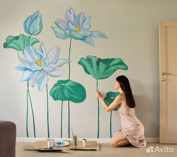 Роспись стен, художник