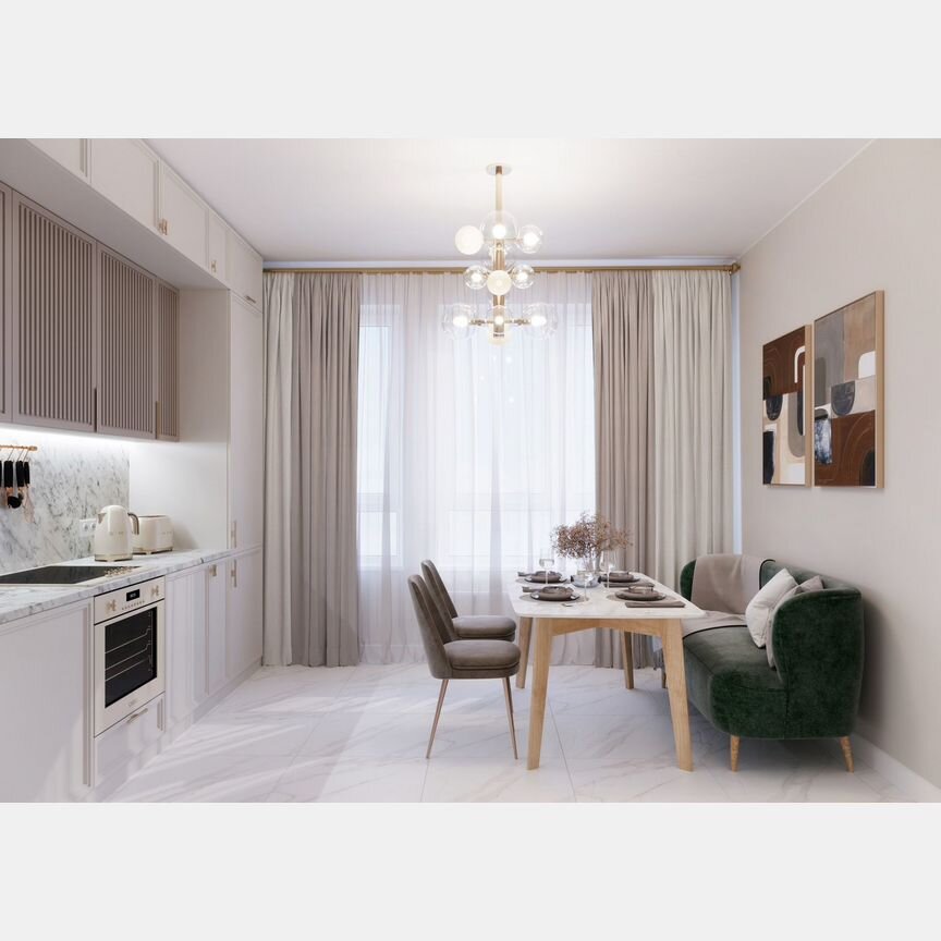 2-к. квартира, 62,9 м², 21/22 эт.