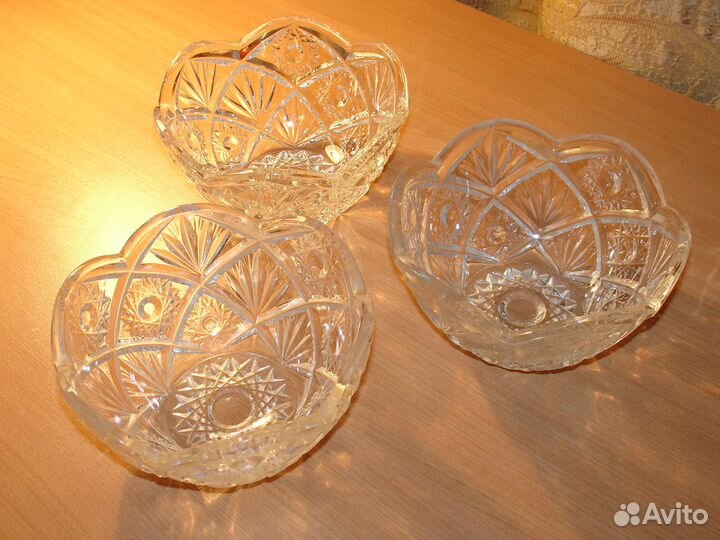 Графин, Салатник хрустальный