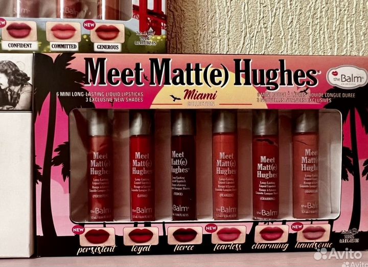 Помада набор The balm meet matt hughes новые