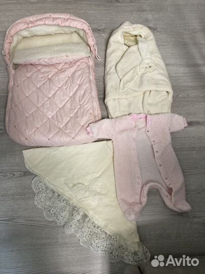 Конверт на выписку зимний для девочки