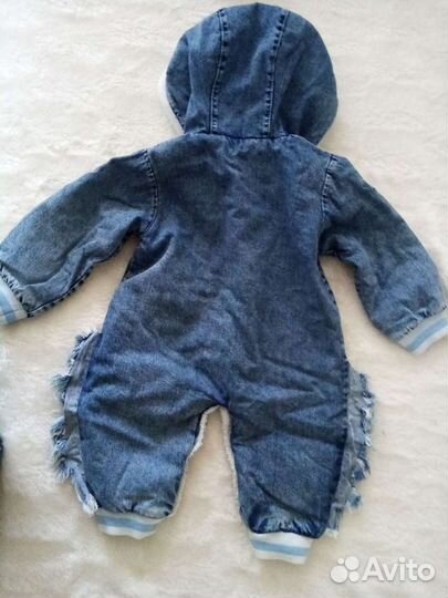 Джинсовый комбинезон 68