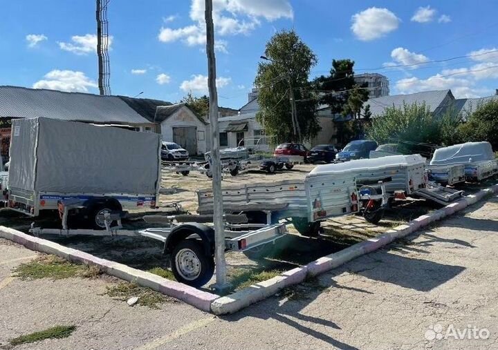 Прицеп старт A3015 2-х бортовый тент 500