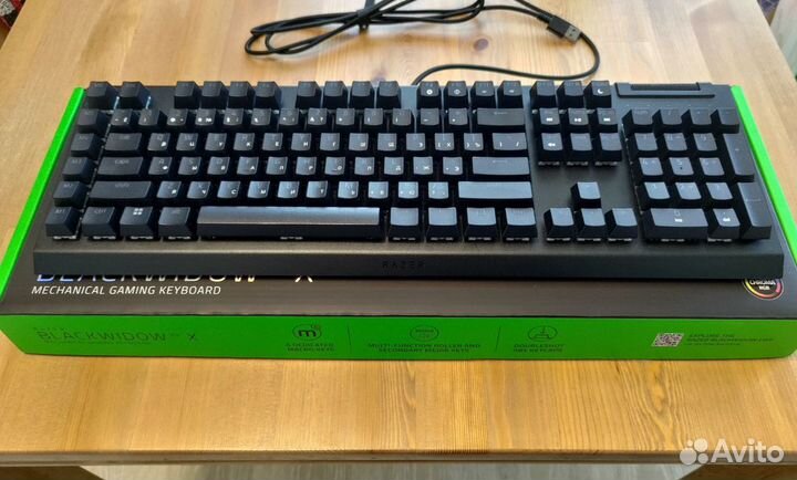 Игровая клавиатура Razer BlackWidow V4 X, Green Sw