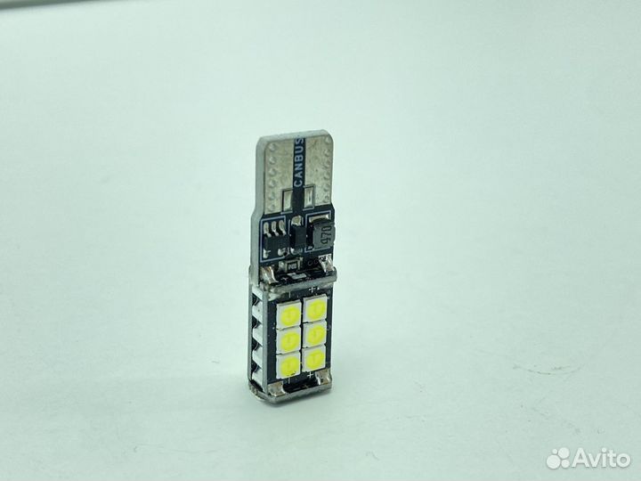 Светодиодные LED лампы T10 w16w w5w с обманкой