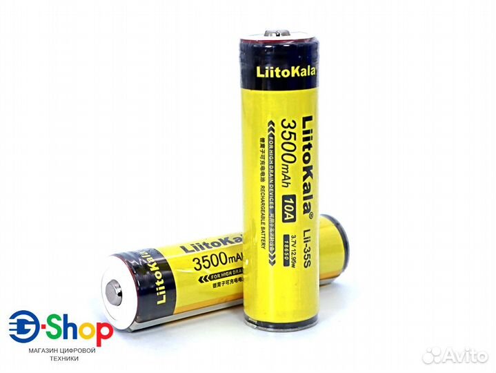 Акк. LiitoKala Lii-35S 18650 10A 3500mAh с Защитой