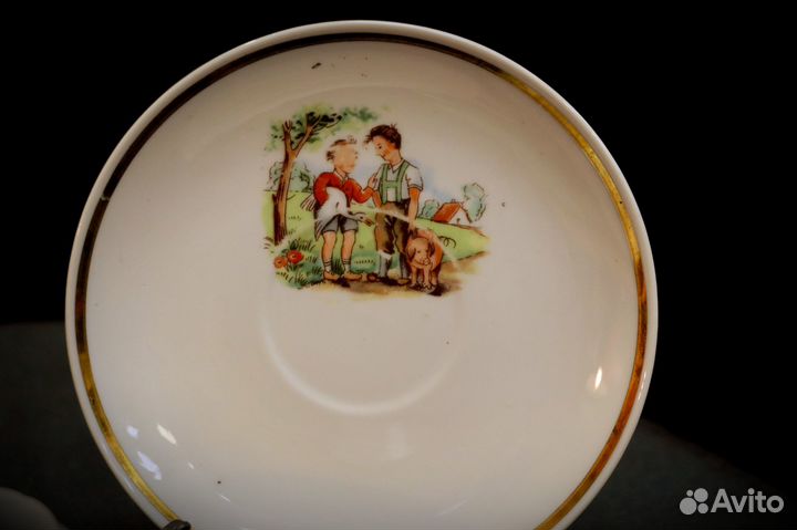 Чайные пары, сахарница., гдр piesau ёжики,зайчики