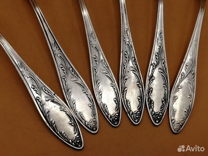 Набор столовых ложек 6 шт мельхиор мнц Кольчугино