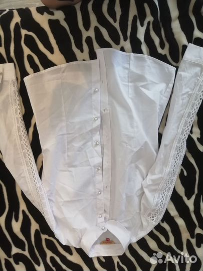 Блузка белая школьная