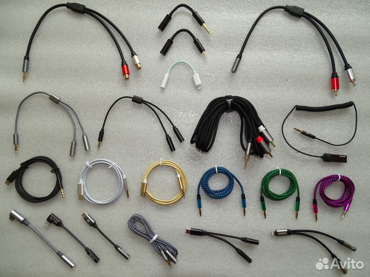 Кабель AUX. Аудио-адаптер. Кабель для наушников