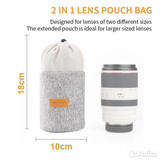 Чехол для объектива Sony,Canon,Fuji,Tamron,Sigma