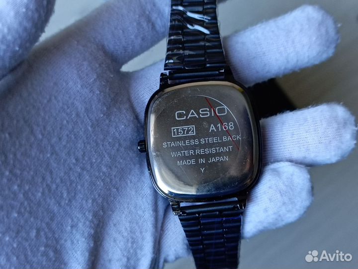 Часы Casio Quartz Черные + Коробка для часов