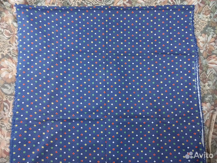 Ткань ситец СССР винтаж 76*3.95м