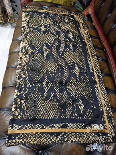 Платок christian dior шелк 95см италия