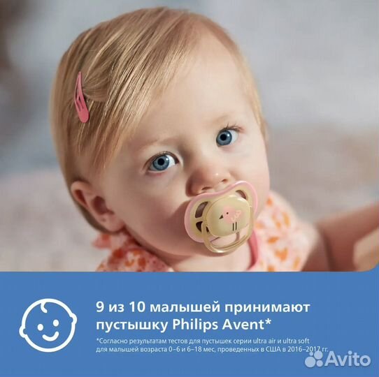 Пустышка Philips Avent Ultra air 0-6 месяцев