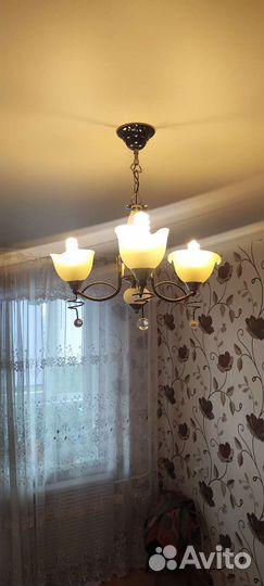 Люстра потолочная бу