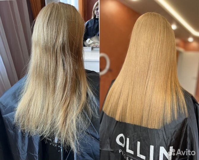 Модель на кератиновое выпрямление волос