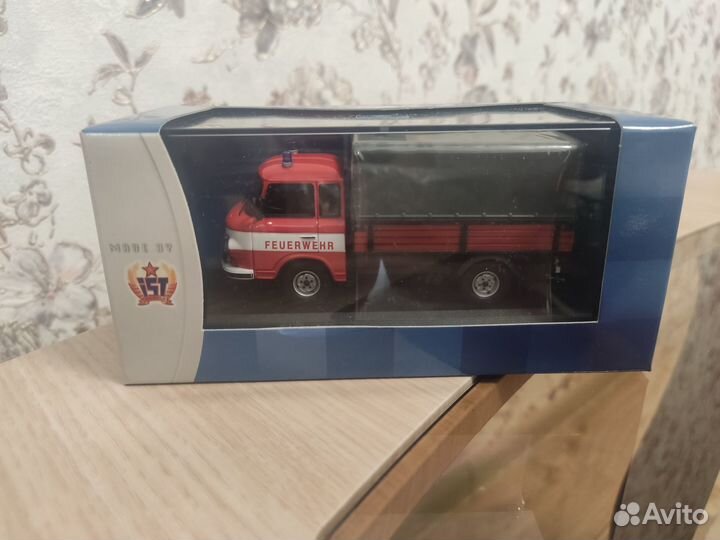 Barkas (баркас) b1000, пожарная, модель, 1:43