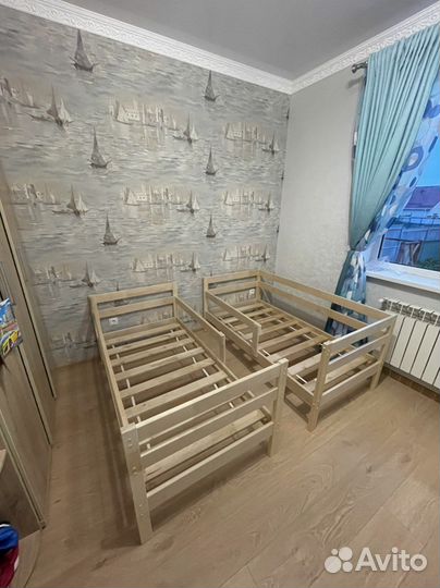 Кровать детская 160/80 из дерева (магазин)