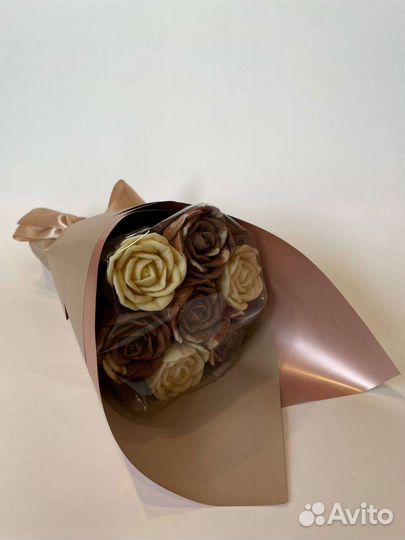 Букет из шоколадных цветов