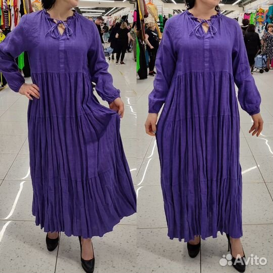 Шикарные платья лён Италия р.42,44,46,48,50,52
