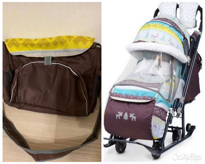 Сумка к санкам-коляске Ника 7-77-3