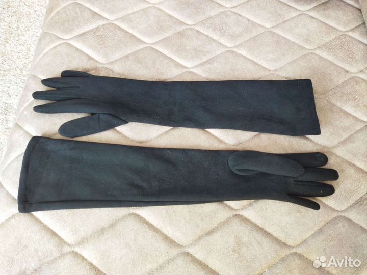 Перчатки женские длинные, новые