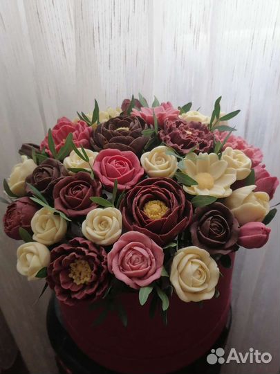 Шоколадный букет из роз. Необычный подарок. Букет
